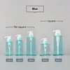 blue bottle + clear pump