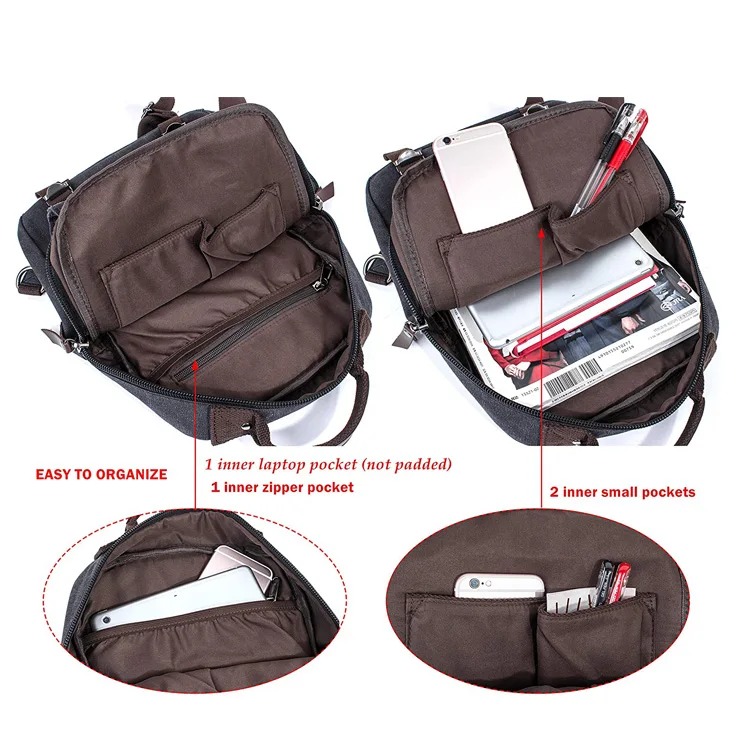 Borsa In Tela Blu Scuro Borsello Uomo In Tela Retrò, Tracolla Regolabile - Per Laptop Fino A 12.9, Scuola, Ufficio, Viaggio Borsa Tracolla Vintage Per Università E Lavoro