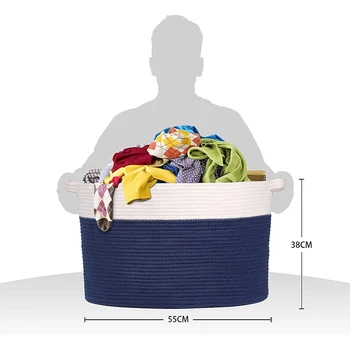 Handmade round shape cloth bag folding laundry basket folding foldable laundry hamper basket