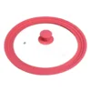 Tapa de vidrio de silicona rosa