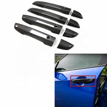 For Honda 10th Civic 2016-2019 Exterior Accessories Real Dry Carbon Fiber Car Door Handle cover