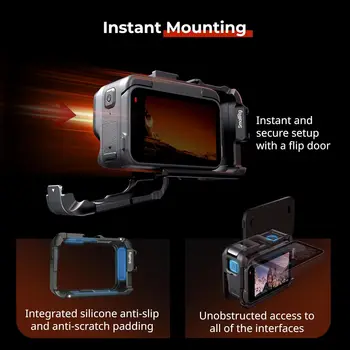 SmallRig Utility Frame Cage for Insta360 Ace Pro 2 / Ace Pro,  Claw and Cold Shoe for Video Light Microphone - 5000 detail image