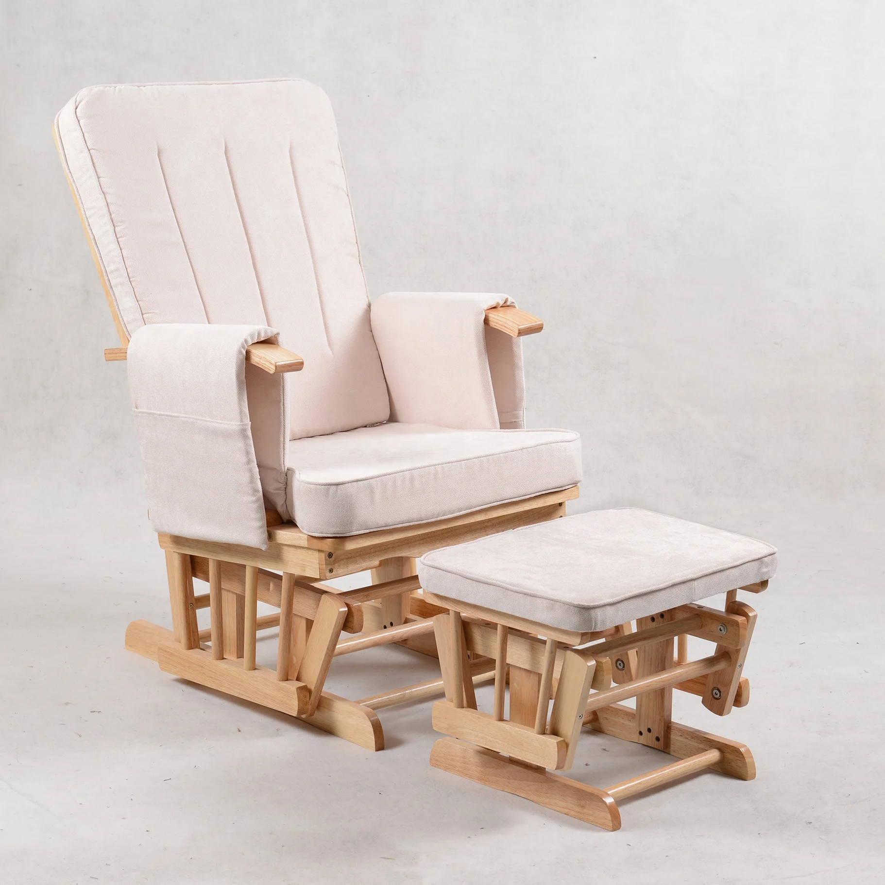 New Design Modern Baby Nursing Glider Chair With Padded Cushion And Ottoman Buy Best Recliner Chair