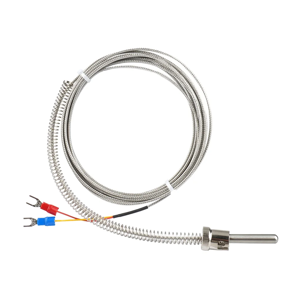 High Accuracy 0.1C M10 Bayonet J Type Thermocouple PT100/PT1000 Temperature Sensors Quick Connect Probe Mounting 0-500