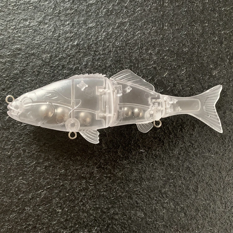 Hot Selling 15cm 3 Jointed Lure Blank Unpainted Perch Bass Fishing Lure