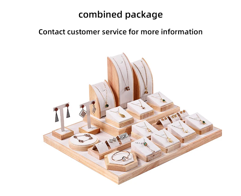 Tongxing Ring Jewelry Packaging Display Stand Set Tray Earring Necklace