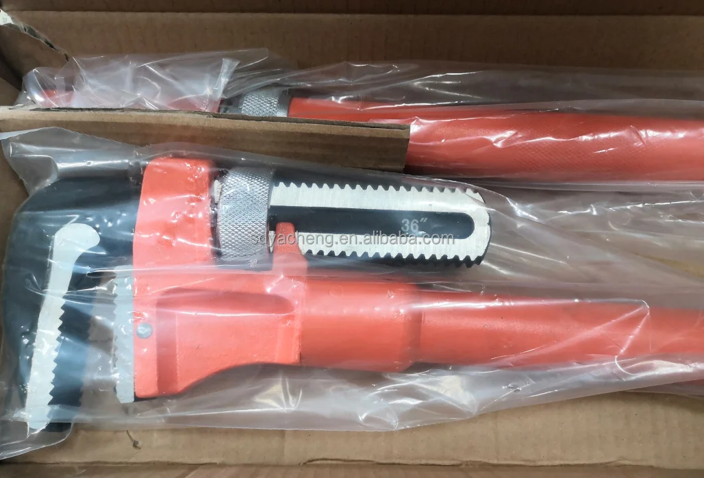 Supplying Heavy Duty Straight Pipe Wrench/adjustable Pipe Wrench 36
