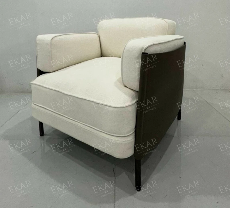 product modern leather lounge chair with comfortable cushioning and sturdy base-67