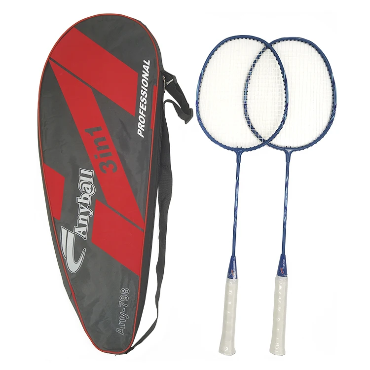 Anyball Branded Hot Selling Badminton Racket with Resistance Ultra High Elastic Nylon Shaft Aluminum Material