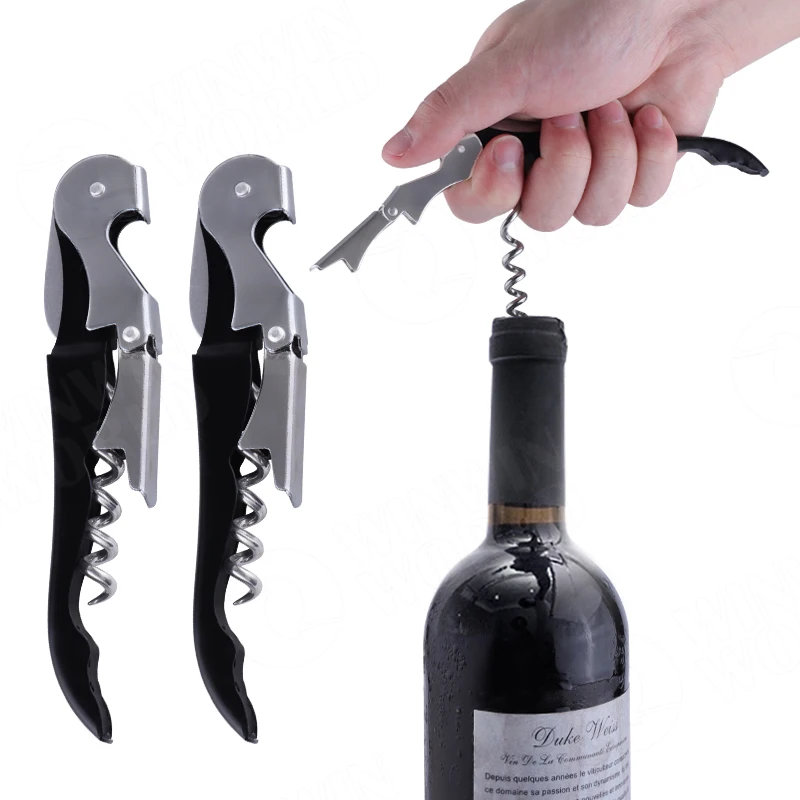Set De 2 Ouvre-Bouteilles MAXIN - Acier Inoxydable 3-en-1 Pour Vin Et Bière - Cadeau Parfait Pour Les Amateurs