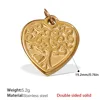 Pj446g double-sided solid gold pendant