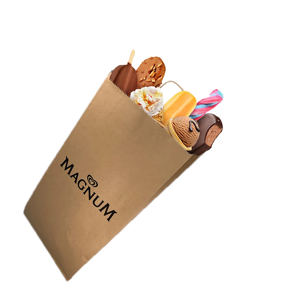 Greaseproof Food Safe Kraft Paper Bags
