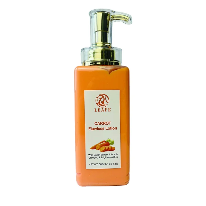 Premium Carrot Skin Care Lotion Body Whitening Face Brightening Glowing Body Milk Cream