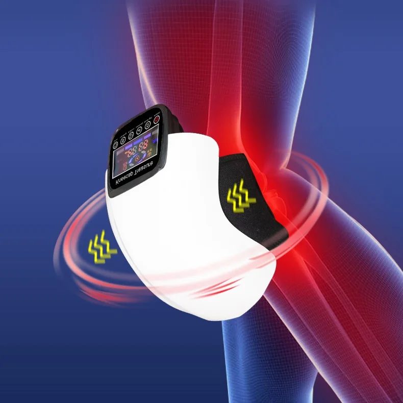 Smart Pain Relief Knee Massager with Large Touch Panel  Red Light Knee Massager with Air Pressure Heat Vibration for Joints