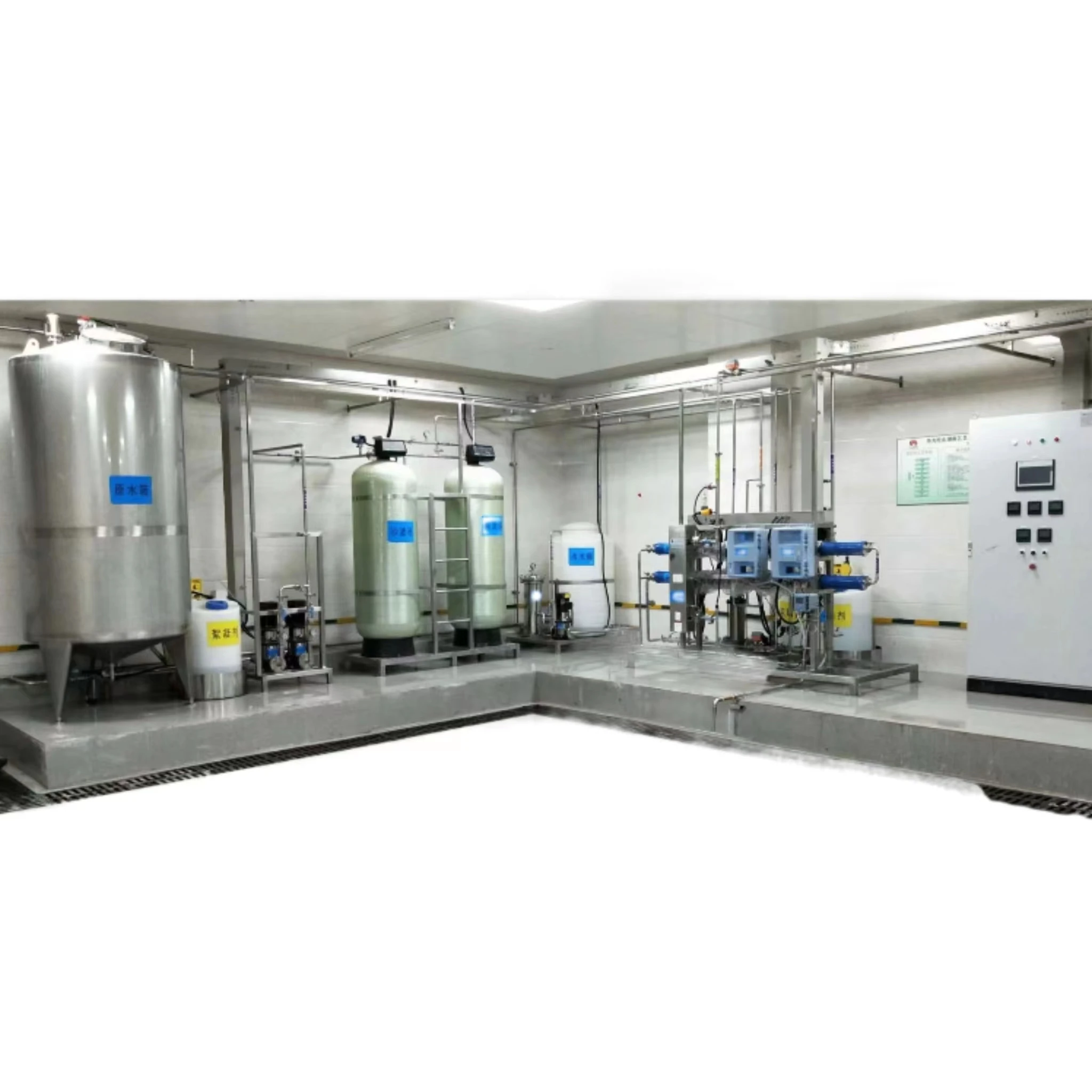 Ro Water Treatment Equipment / Water Purify Machinery For Pure/Mineral Water Bottling Plant