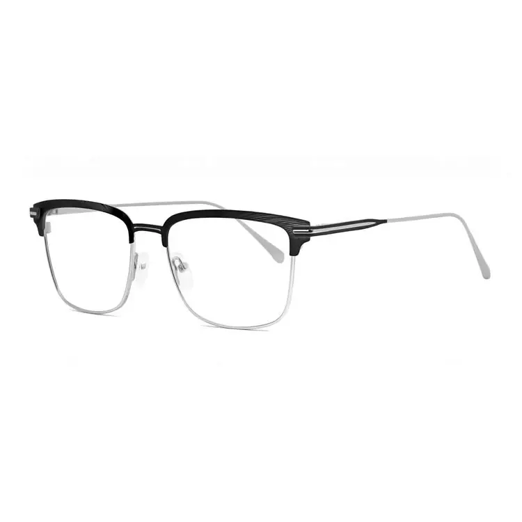 Occhiali Da Vista In Metallo Di Alta Qualità Con Montatura Ultraleggera Per  Uomo E Donna - Buy Occhiali,Mezzo Telaio In Metallo Di Alta Qualità,Occhiali  Da Computer Ultraleggeri Da Donna Per Uomo Product