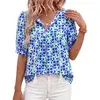 Floral Blue Green