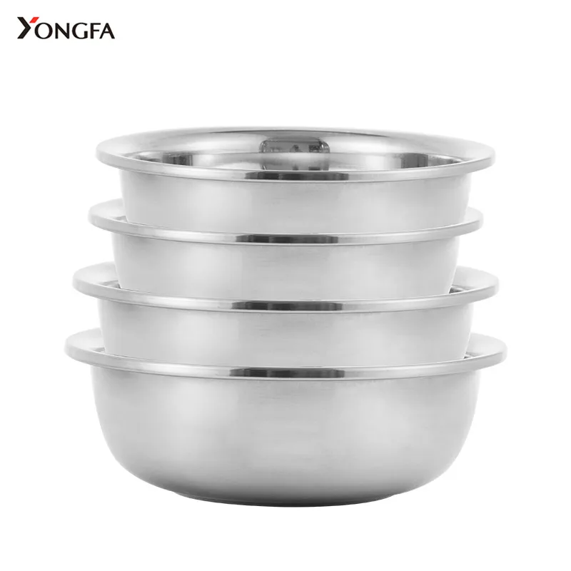 Multi Functional Stainless Steel Bowl Set Mixing Bowls Salad Stainless Steel Large Big Basin - Image 4