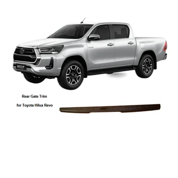 Hot sell Car accessories Rear Gate trim  rail guard Cap protector tail gate cover for Toyota Hilux Revo
