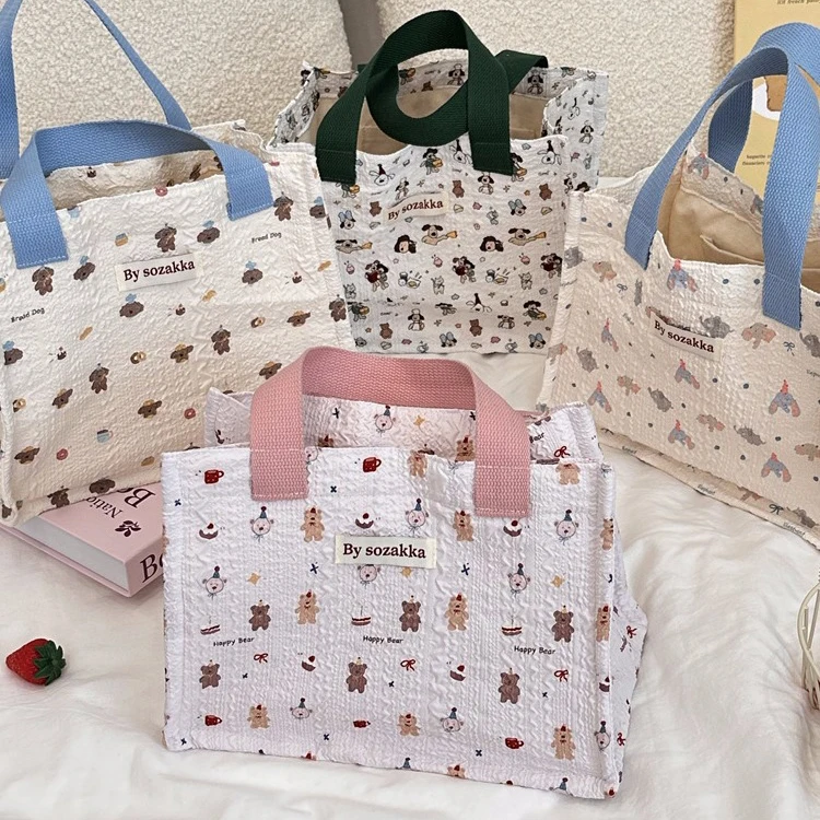Canvas Fabric for Bag Making Canvas Hand Bag Shopping Food Women's Canvas  Tote Bags