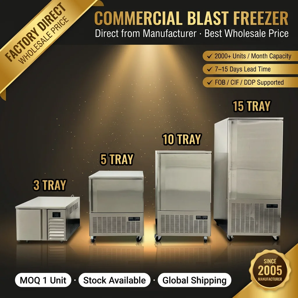 Blast Freezer, 220 V, Stainless Steel - detail 4