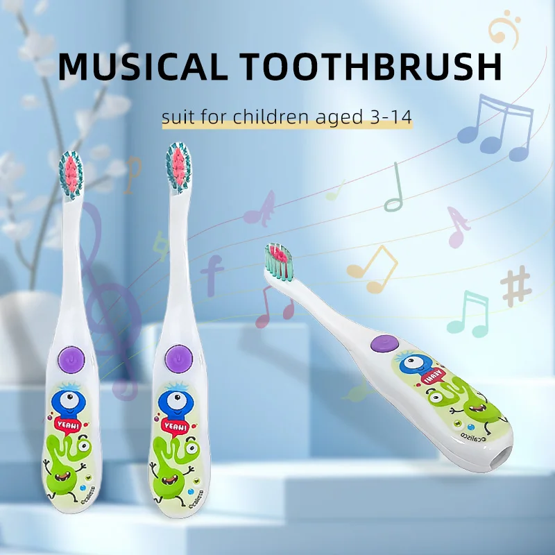 Singing Toothbrush Kids Electric Toothbrush with Music Toothbrush Custom Music Song Cleaning Teeth