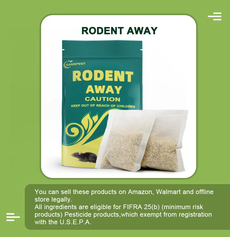 Factory Oem Natural Anti Rat Mice Pouches,Pest Control Mouse Repellent