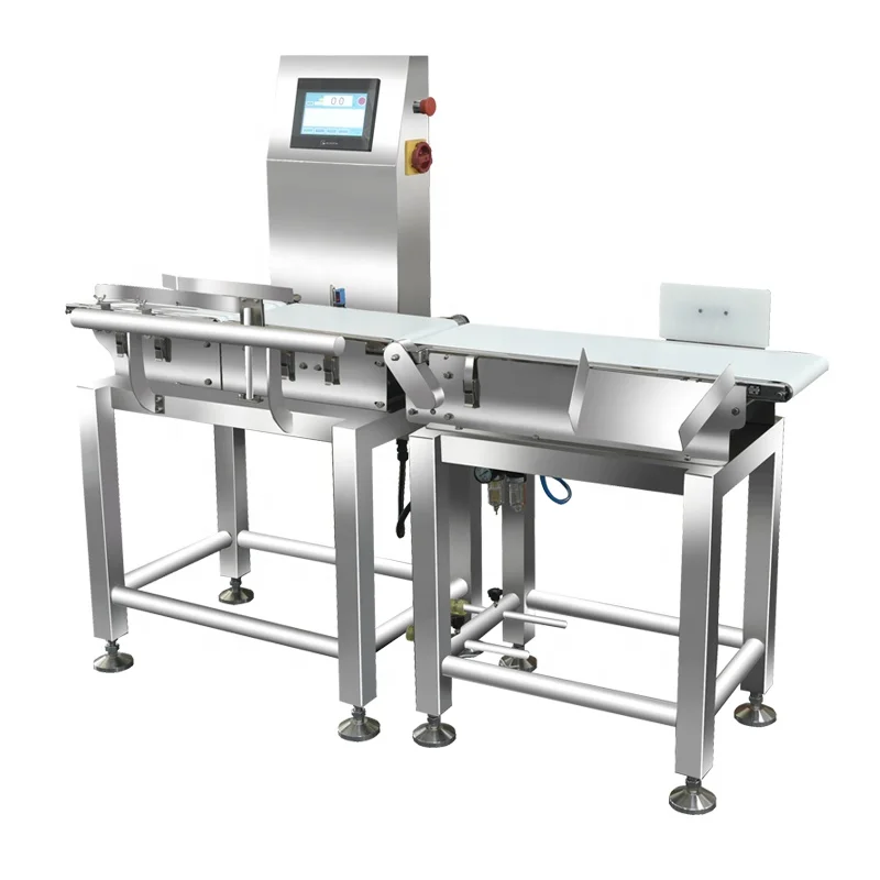 Automatic Online Checkweigher Machine Price With Belt Conveyor and  Rejection Device
