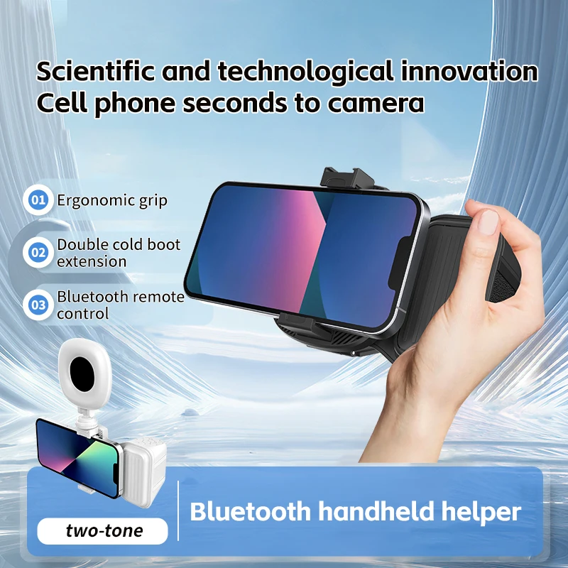 Camera Handle Mobile Phone Camera Grip Handle with Wireless Shutter Remote Mobile Phone ...