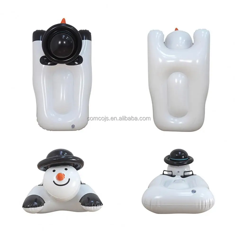 Snowman Pvc Custom PVC Snowman Shape Inflatable Snow Sled for Skiing Winter Outdoor ...
