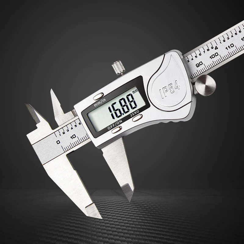 0-150mm /0-6英寸不锈钢ip54 6英寸精密刻度盘卡尺游标卡尺量具