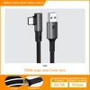 Noir gris[USB A VERS C 90°] PVC