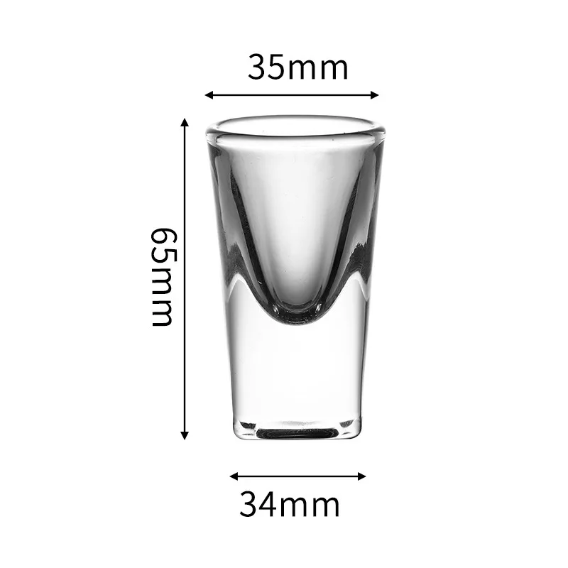 20ml Crystal Clear Lead-Free Bar Liquor Shot Glasses
