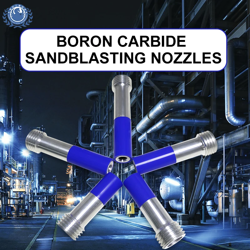 Durable B4c Boron Carbide Sandblasting Gun Nozzle B4c Sandblasting