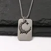 Moon double chain/titanium steel chain 70cm