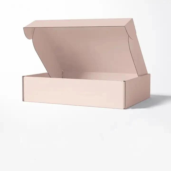 Pink Color Customized Size Corrugated Mailer Box for Apparel Packaging Gift Box