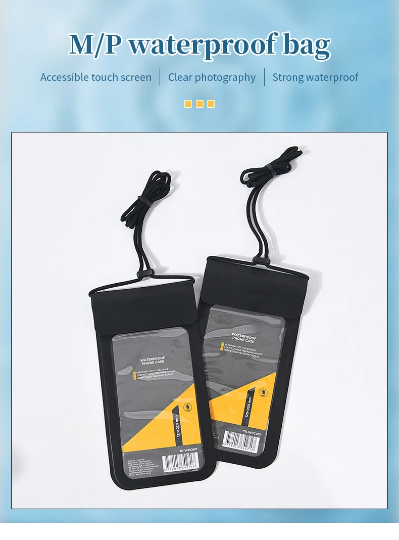 Waterproof Cell Phone Bags Dry Travelling Custom Cellphone Pouch Outdoor Mobile Phone Plastic