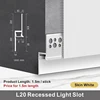 L20 Recessed Light Slot / Crystal Ceramic White / 1.5m