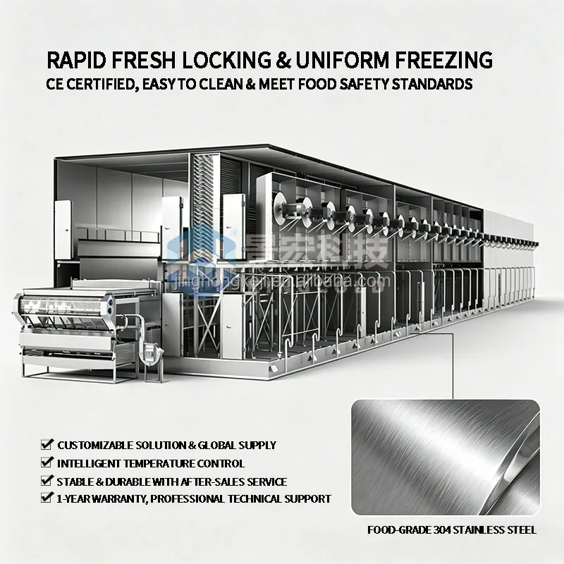 Automatic Iqf Tunnel Freezer, Stainless, Steel, 304, 45C - detail 10
