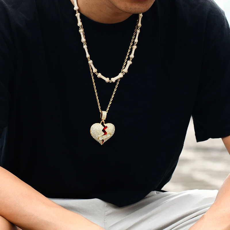 HYPNOTIZE★韓国★人気★BROKEN HEART BALL CHAIN NECKLACE HYPNOTIZE - BROKEN HEART BALL CHAIN NECKLACE - PRTPRT SHOP