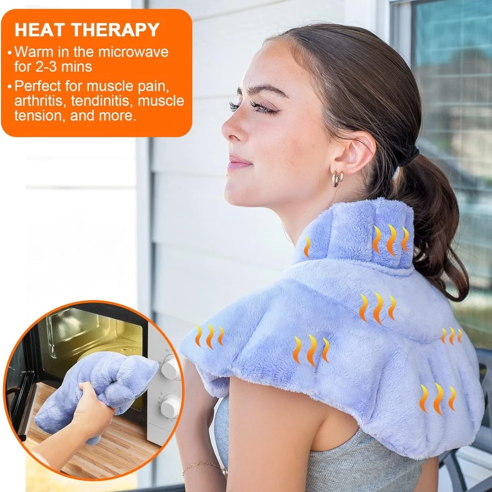 Microwave Heating Pad For Neck Shoulders And Back Pain Relief With