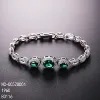 Green+Rhodium Plated