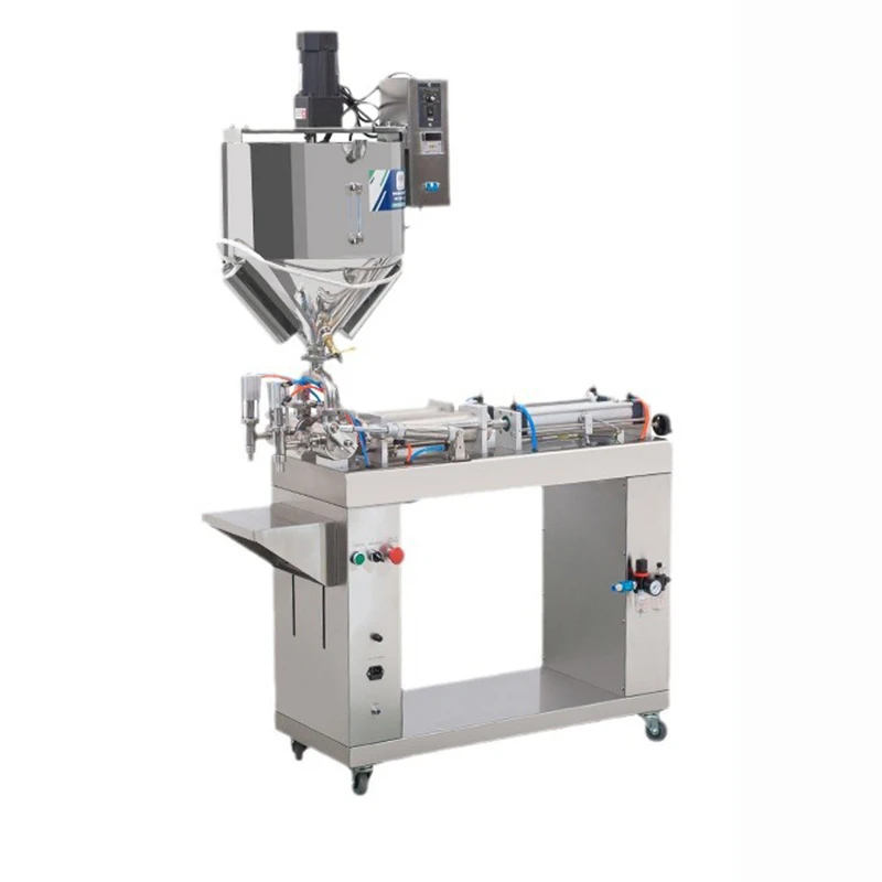 TEBAK G2WLD-1000H Floor-standing Paste Viscous Machine Heating and Mixing Filling Machine for Sauces Ketchup Peanut Butter Honey