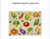 Vegetable cognition grab board