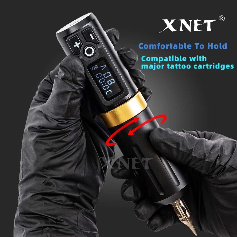 XNET Plusプロフェッショナルワイヤレスタトゥーマシンフル