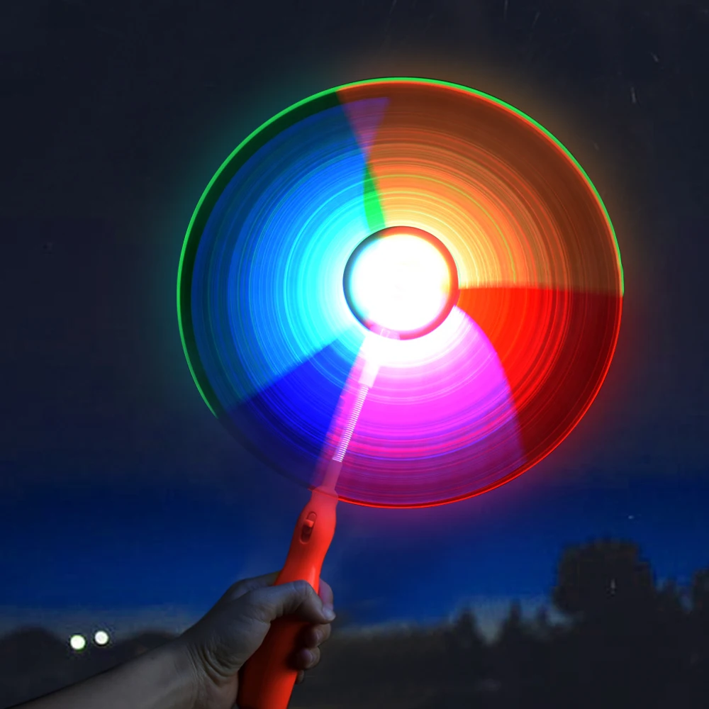 Colorful LED Light-Up Fish Windmill Toy for Kids Flashes and Glows with Magic Windmill Spinner