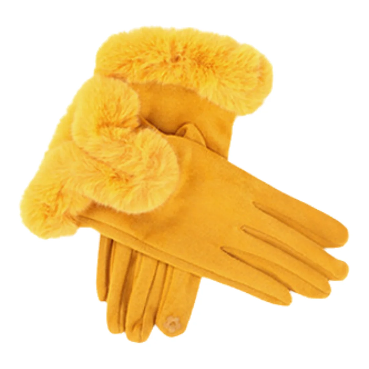 Женские замшевые теплые тонкие перчатки с сенсорным экраном