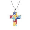 Necklace cross  silver