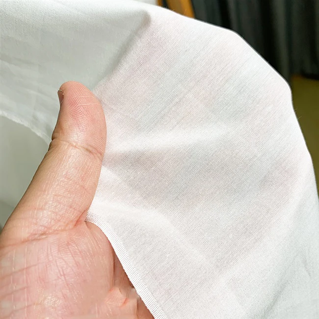 Однотонная окрашенная шифоновая ткань из 30% шелка, 70% хлопка, 12 мм