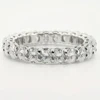 Anello in moissanite con taglio ovale Style2